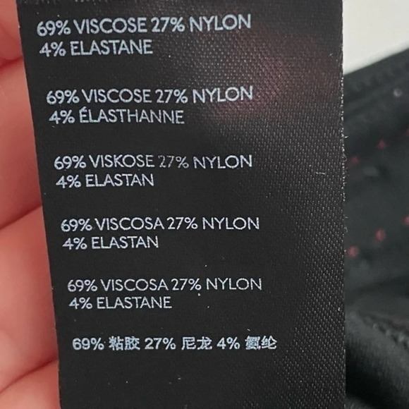 Anthropologie • Solid Black Essential Slim Leather Trim Pocket - Picture 7 of 9